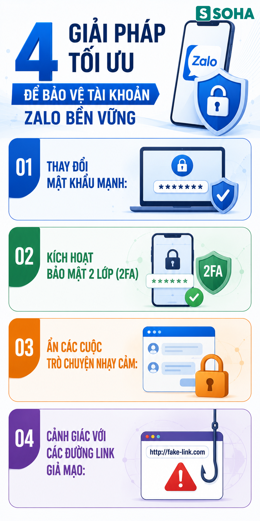 Các biện pháp bảo mật cho tài khoản Zalo
