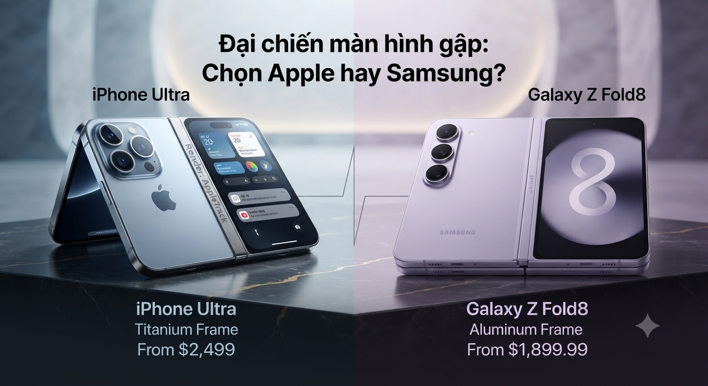 Đối Đầu Giữa iPhone Ultra và Galaxy Z Fold8: Ai Chiến Thắng Trong Thế Giới Smartphone Cao Cấp?