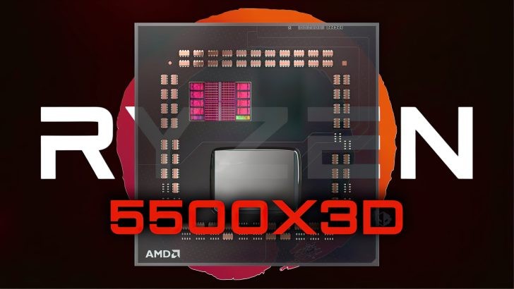 Chip AMD Ryzen 5 5500X3D
