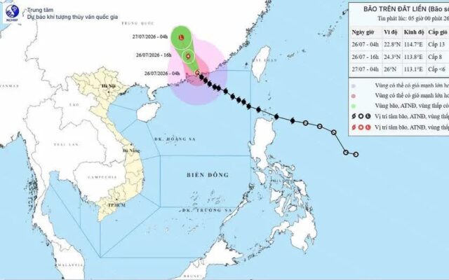 Cập Nhật Thời Tiết: Bão Số 2 Suy Yếu và Tác Động Đến Các Tỉnh Ven Biển