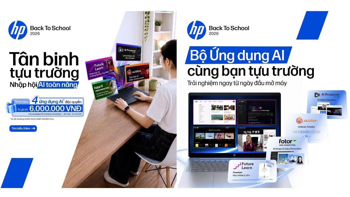 HP OmniBook và Gaming: Khám Phá Ưu Đãi 4 Ứng Dụng AI Miễn Phí