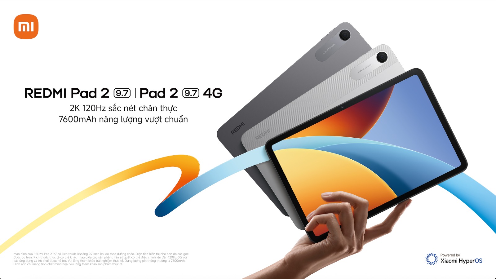 Xiaomi REDMI Pad 2 9.7 lên kệ tại Việt Nam: Màn 2K 120Hz, pin 7.600mAh, từ 4,99 triệu - Ảnh 1.