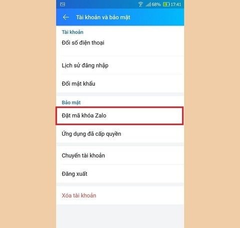 Bước thi thiết lập mã khóa