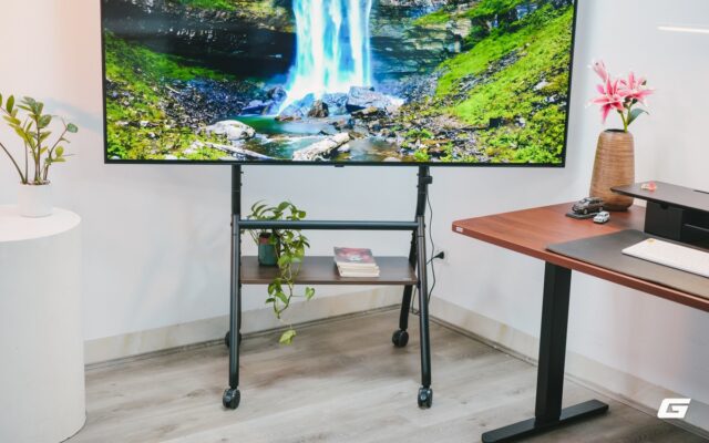 Khi nào nên chọn giá treo TV di động: đánh giá HyperWork Era Stand TVC03